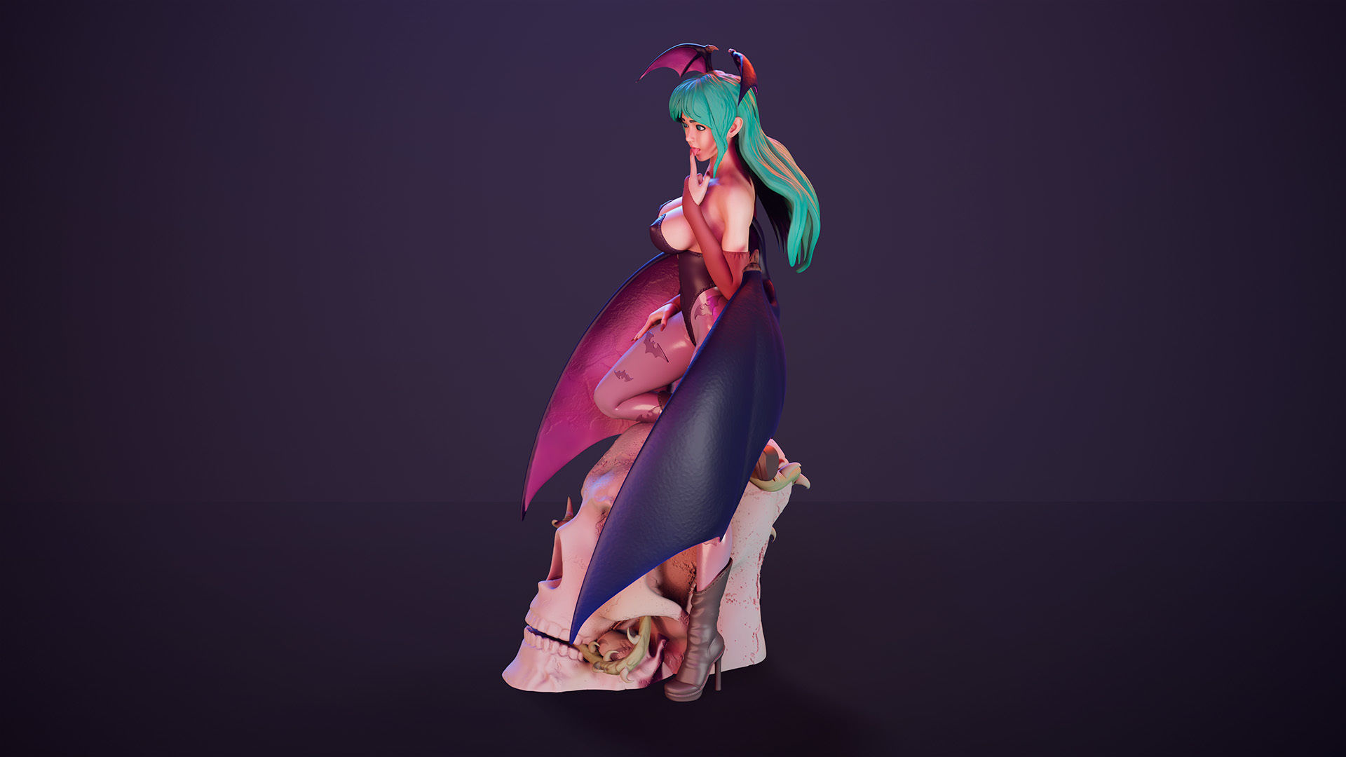 3D Print model - Morrigan Aensland fanart Darkstalkers 3D print model_19