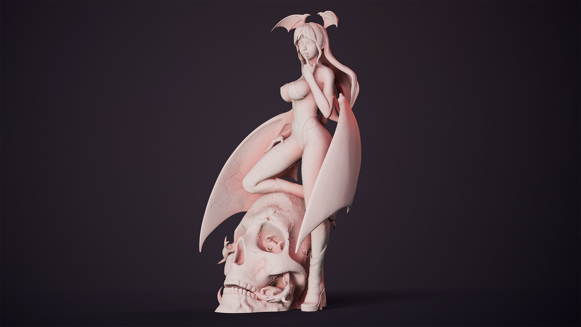 3D Print model - Morrigan Aensland fanart Darkstalkers 3D print model_26