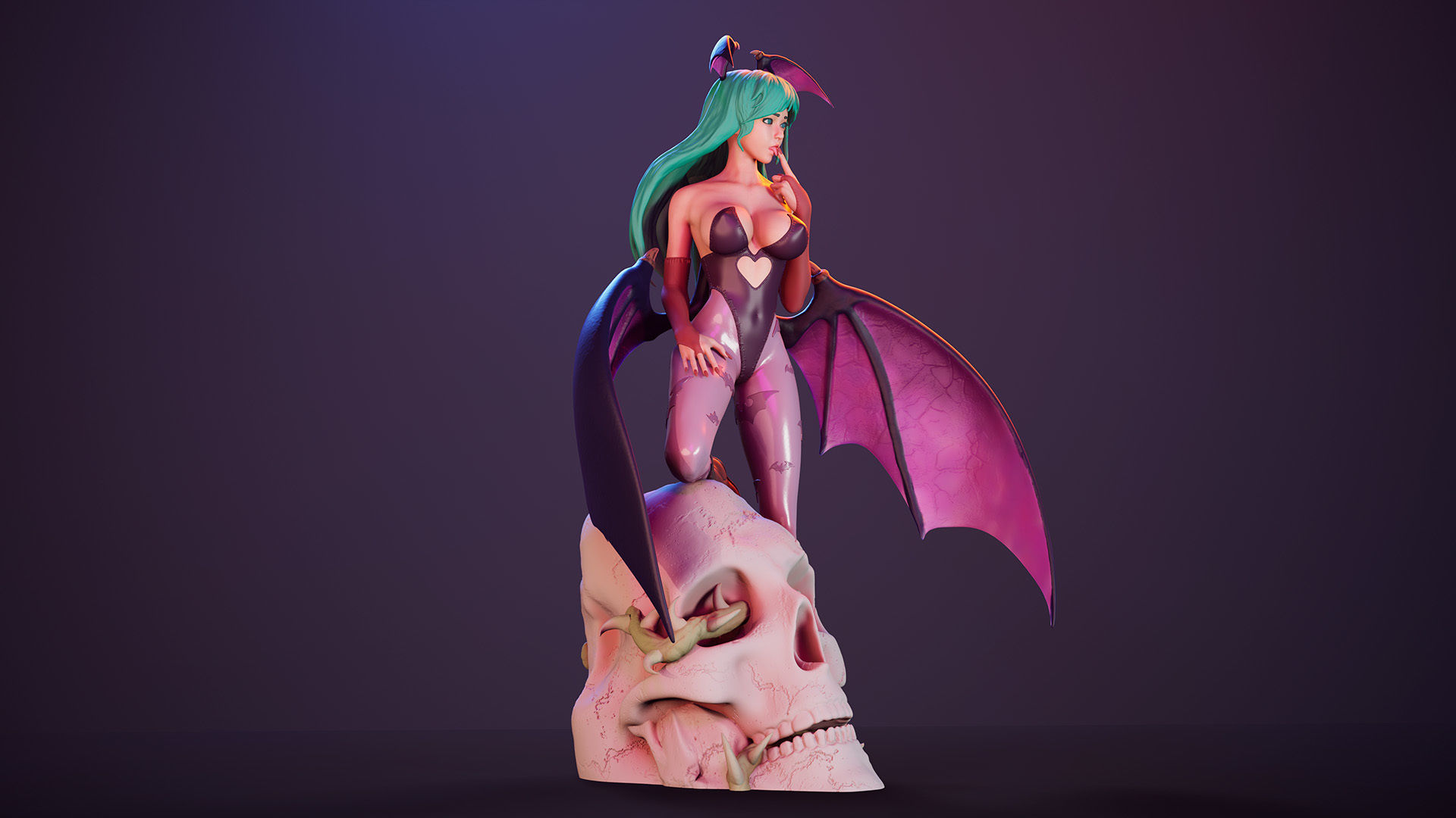 3D Print model - Morrigan Aensland fanart Darkstalkers 3D print model_13