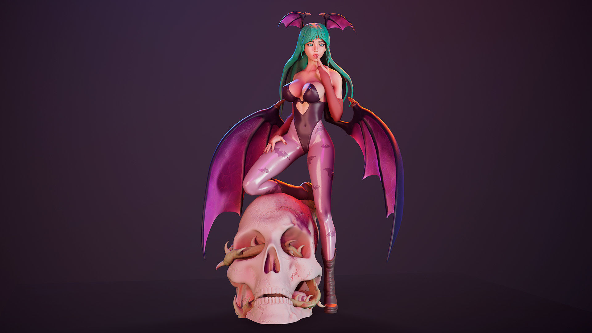 3D Print model - Morrigan Aensland fanart Darkstalkers 3D print model_5