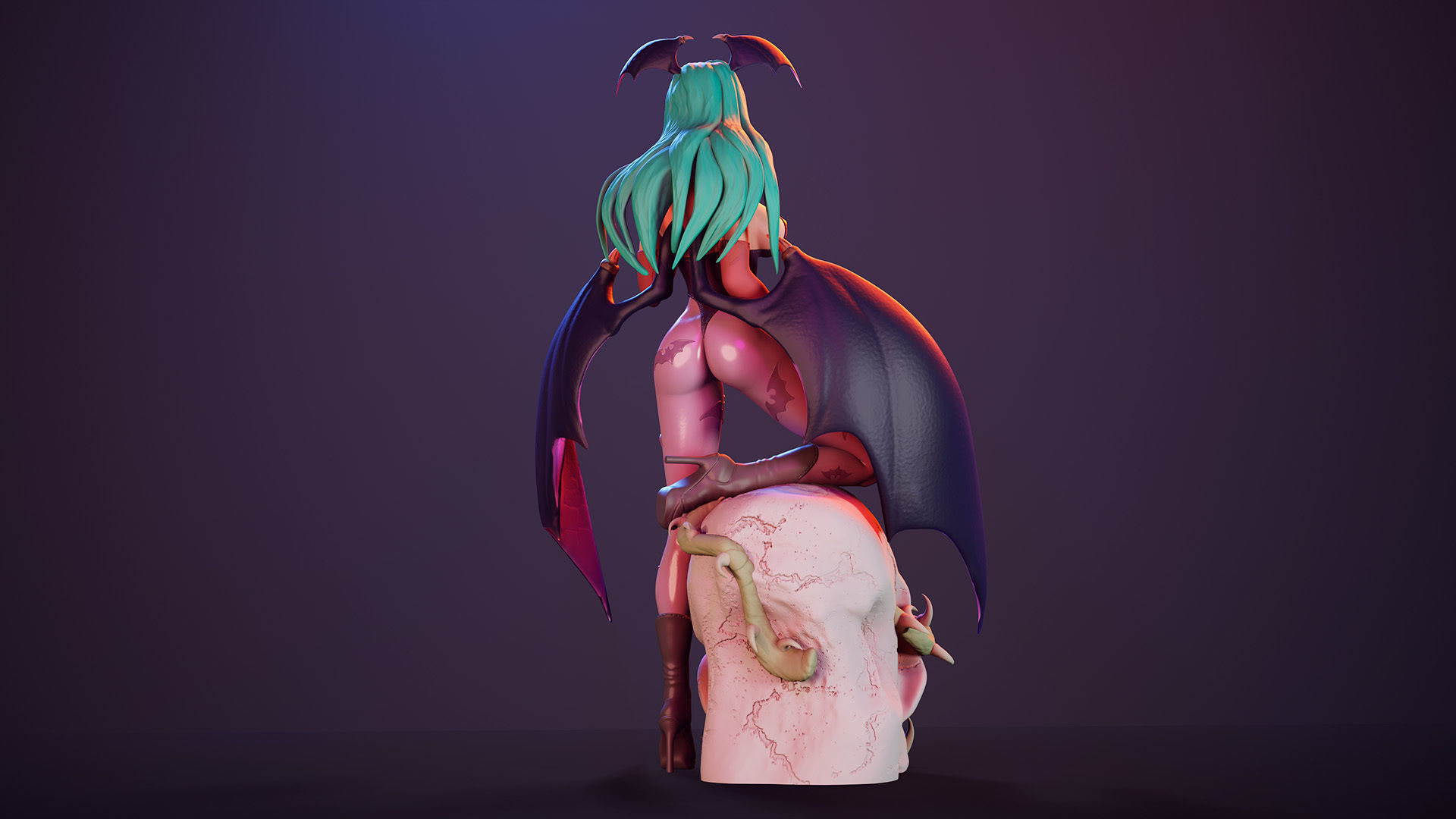 3D Print model - Morrigan Aensland fanart Darkstalkers 3D print model_12