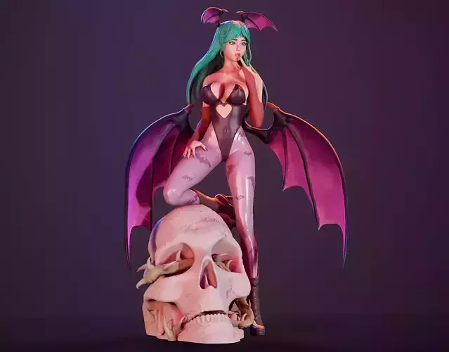 3D Print model - Morrigan Aensland fanart Darkstalkers 3D print model