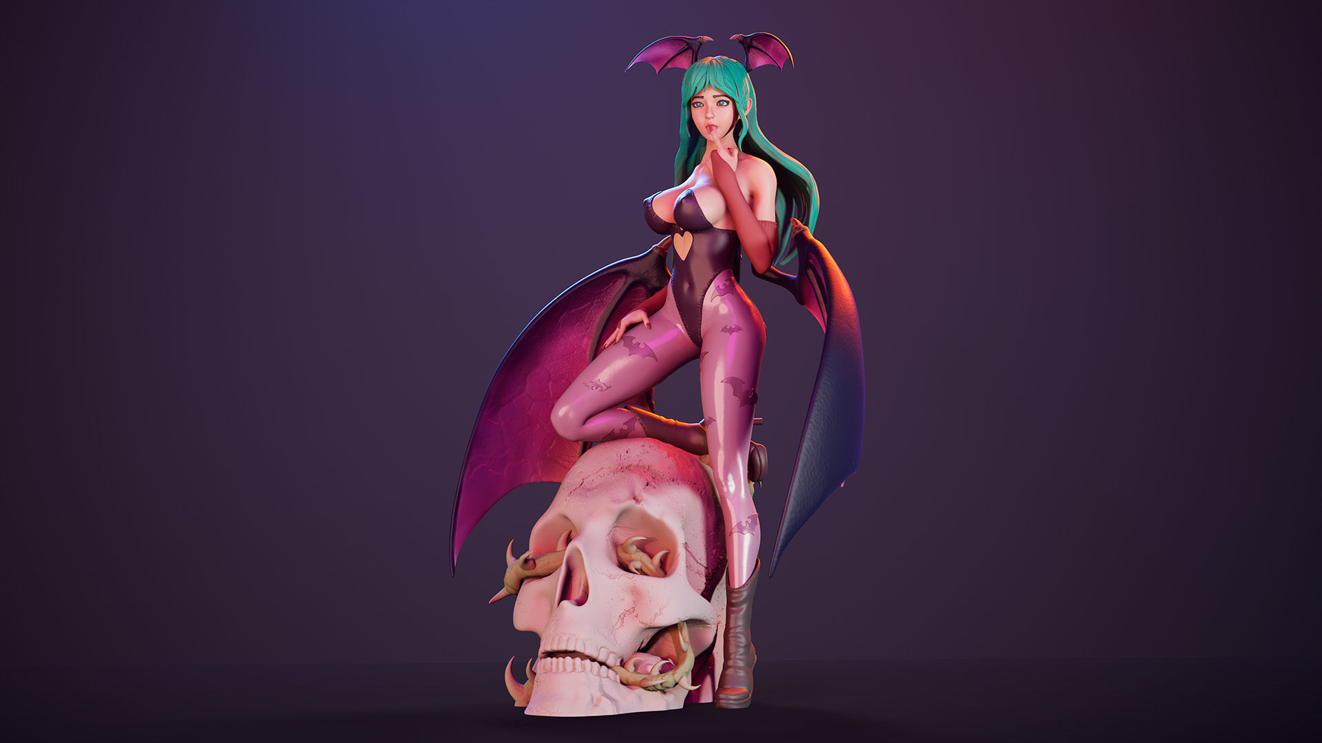 3D Print model - Morrigan Aensland fanart Darkstalkers 3D print model_15