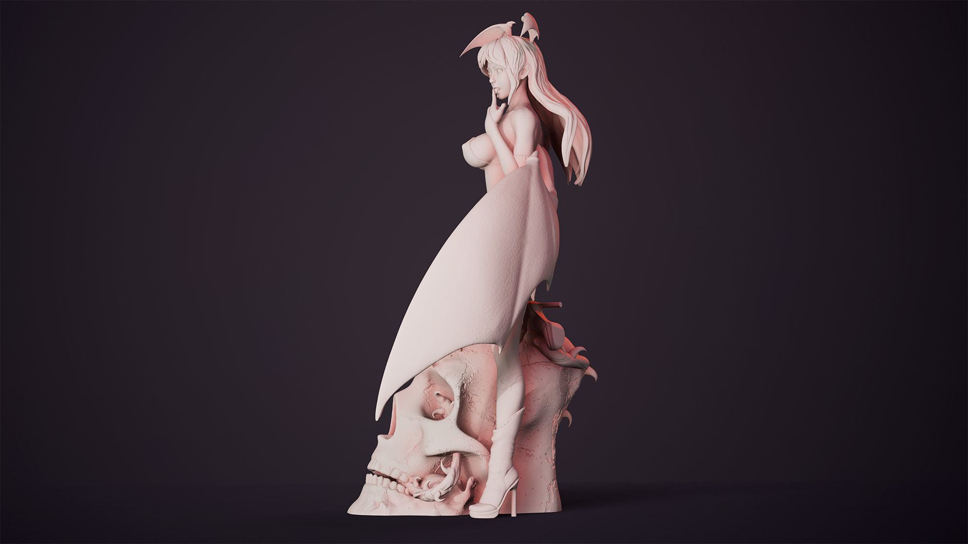 3D Print model - Morrigan Aensland fanart Darkstalkers 3D print model_25