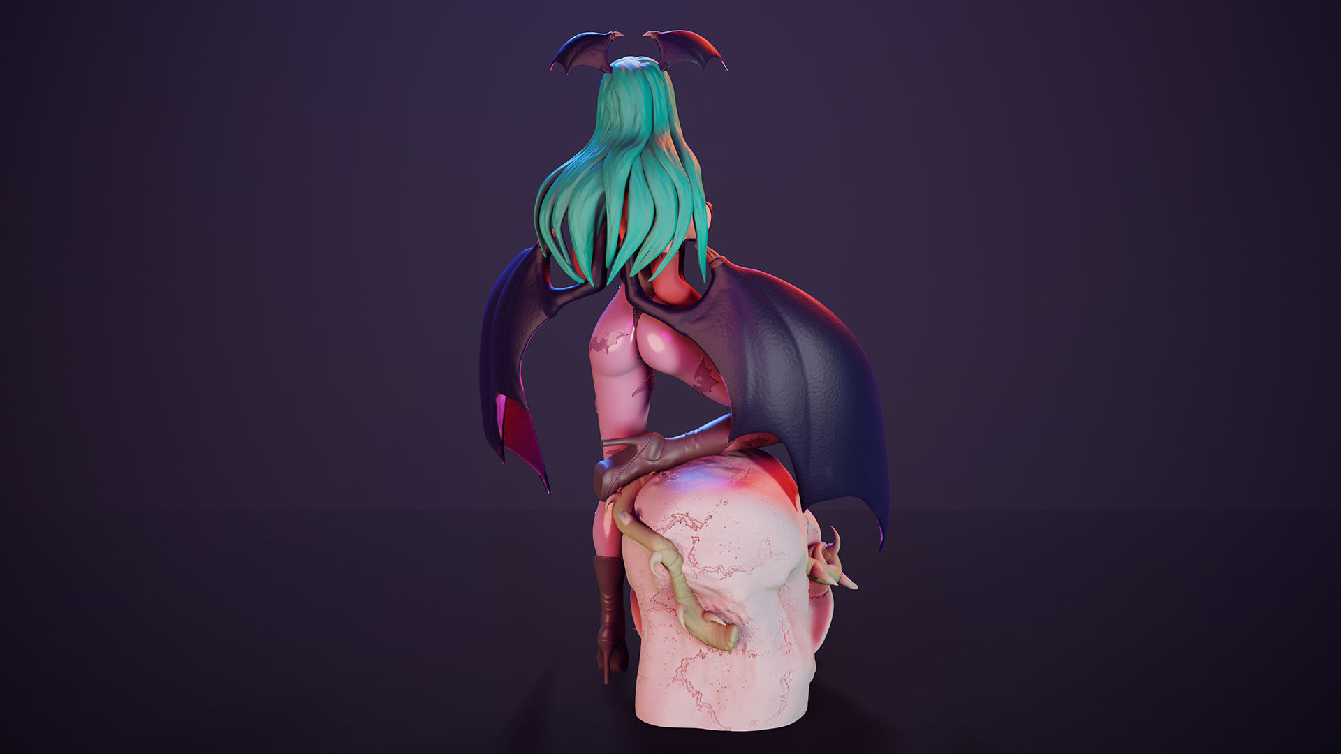 3D Print model - Morrigan Aensland fanart Darkstalkers 3D print model_11