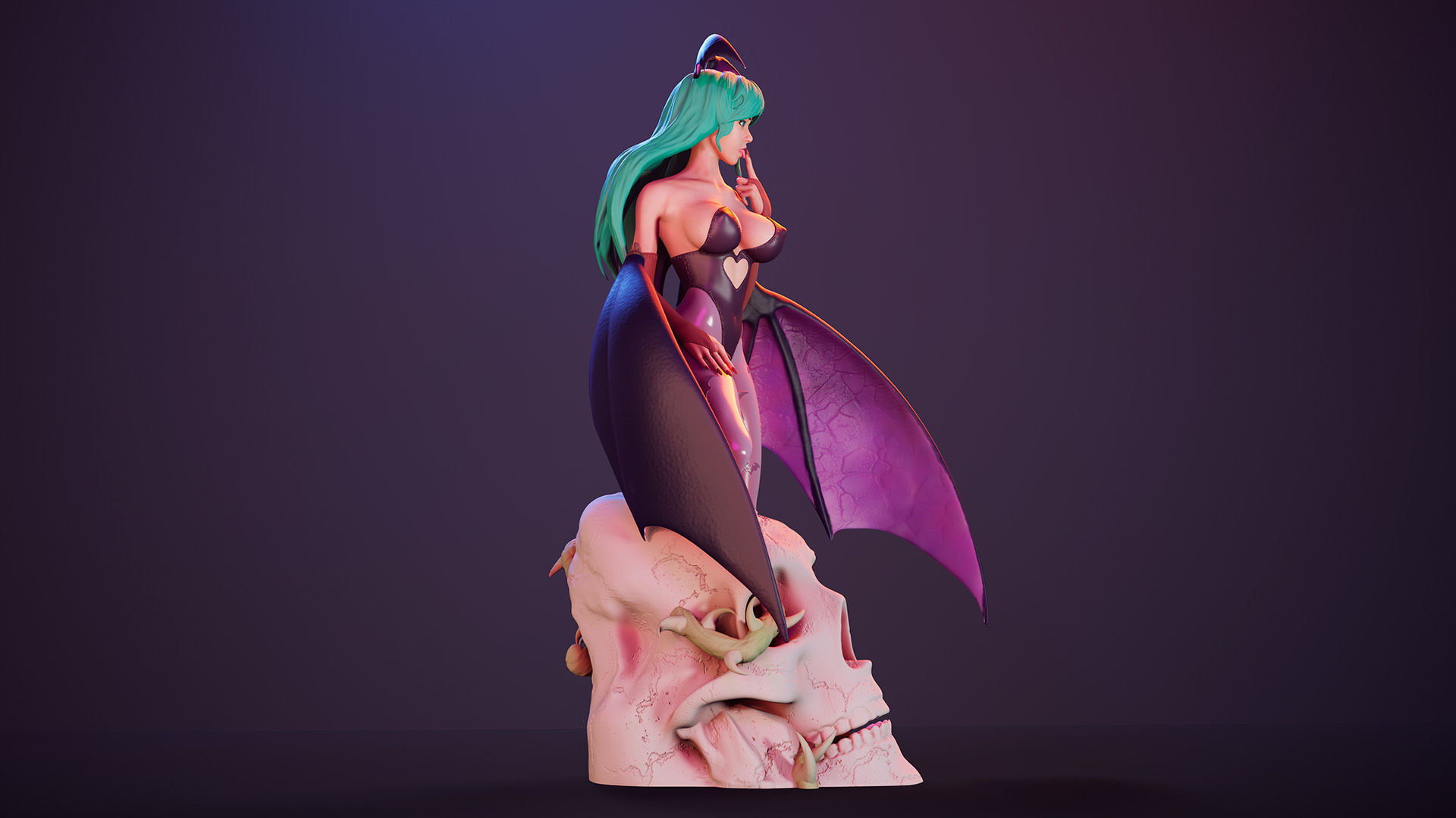 3D Print model - Morrigan Aensland fanart Darkstalkers 3D print model_8