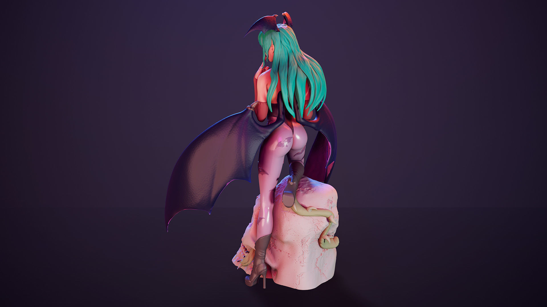 3D Print model - Morrigan Aensland fanart Darkstalkers 3D print model_18
