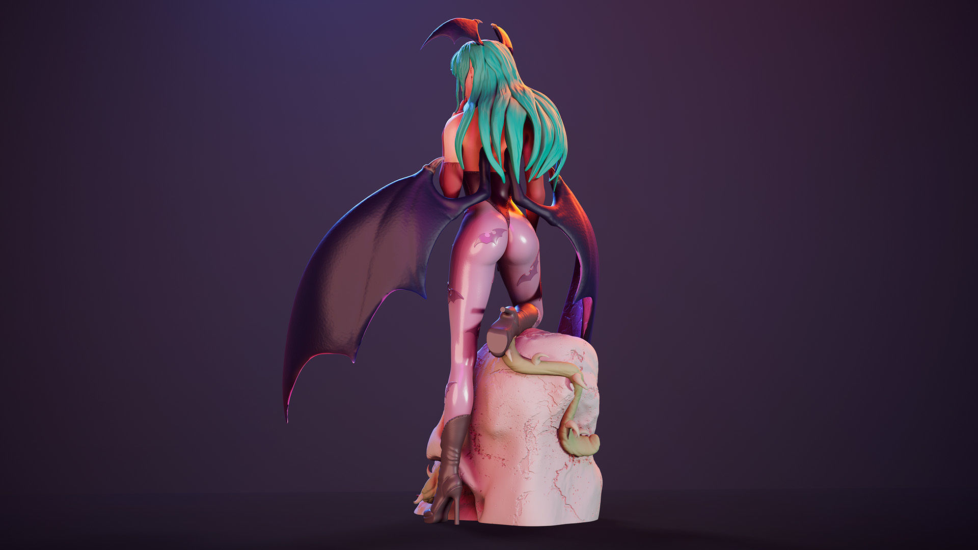 3D Print model - Morrigan Aensland fanart Darkstalkers 3D print model_16