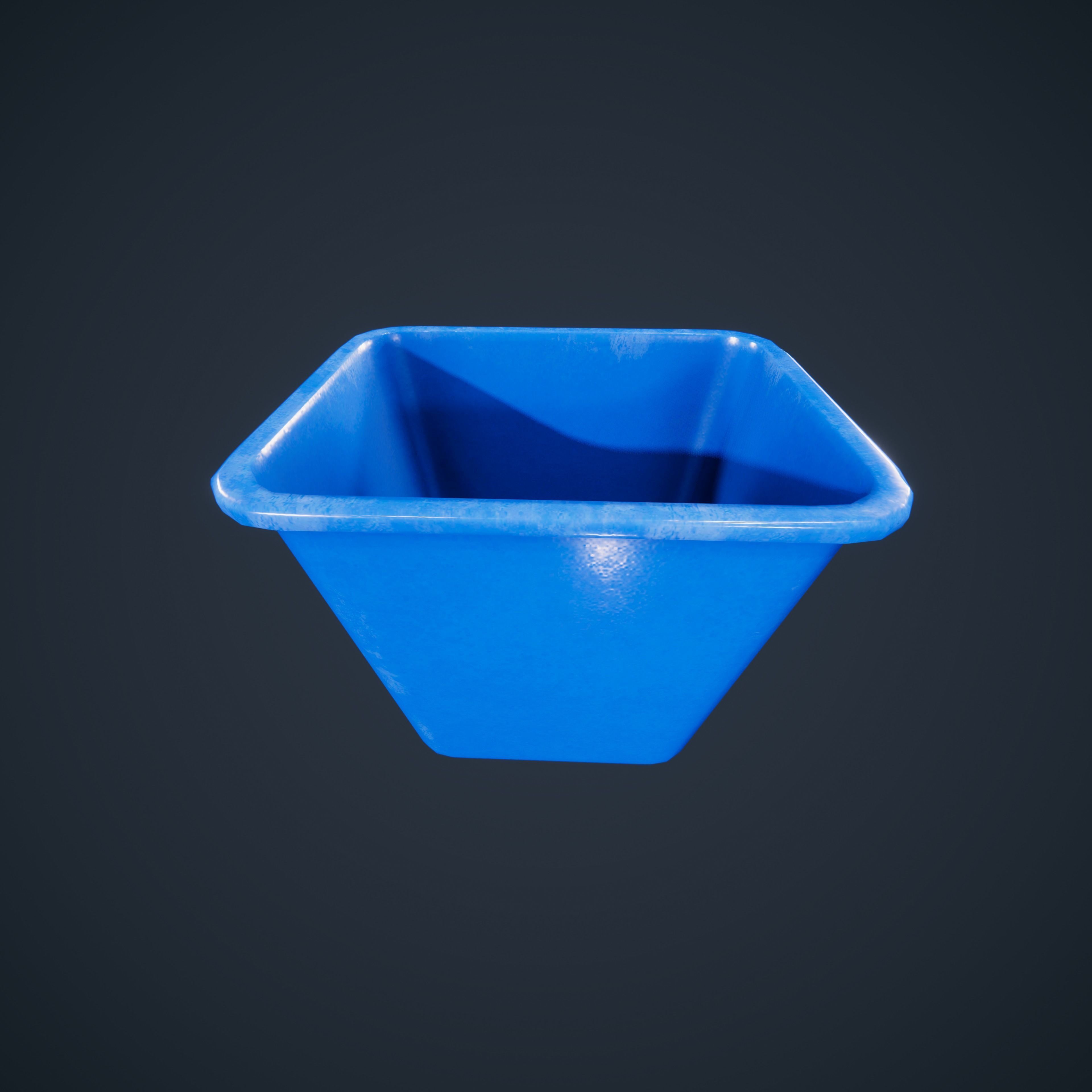 Trashcan Office ClassRoom HDRP Low-poly 3D model_9