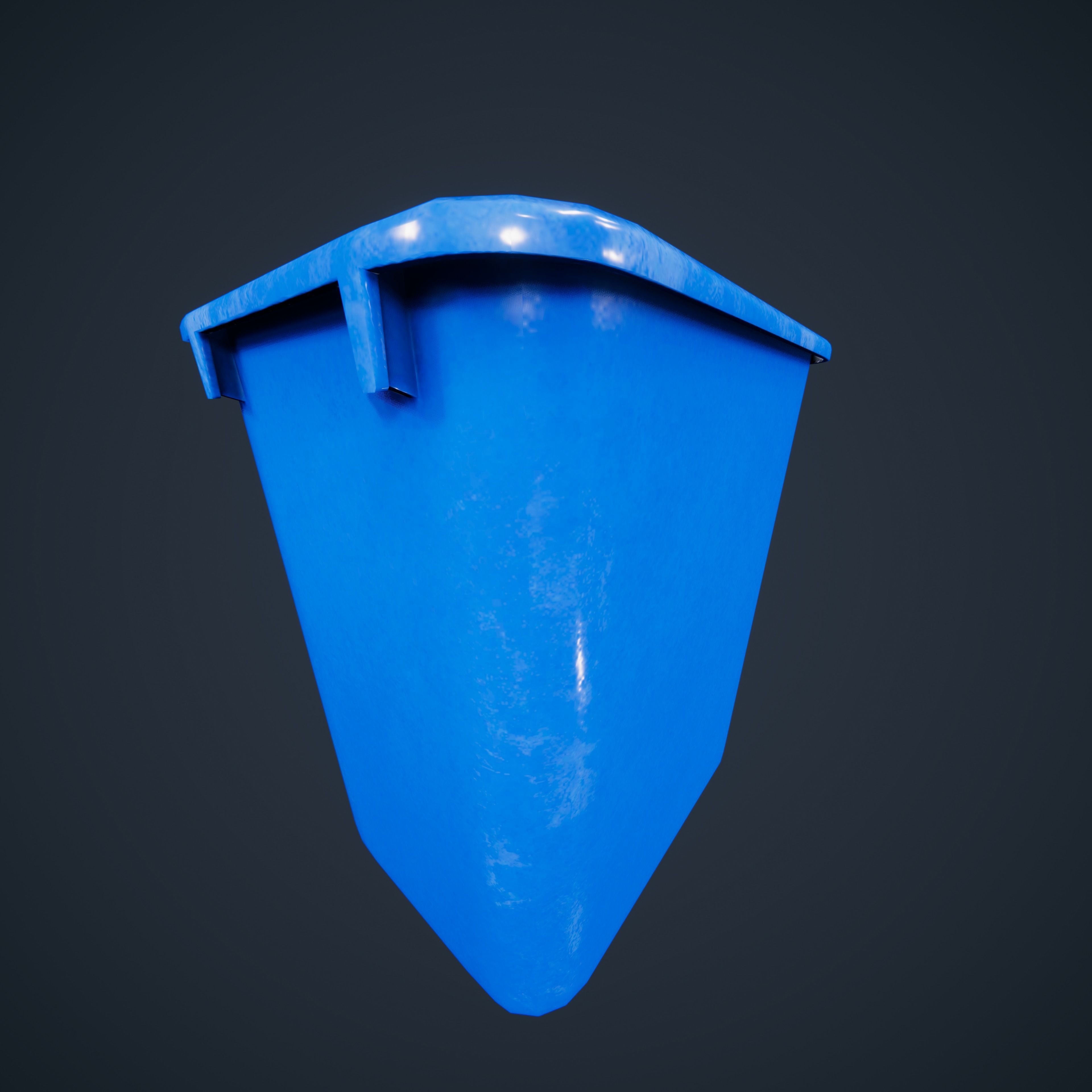 Trashcan Office ClassRoom HDRP Low-poly 3D model_8