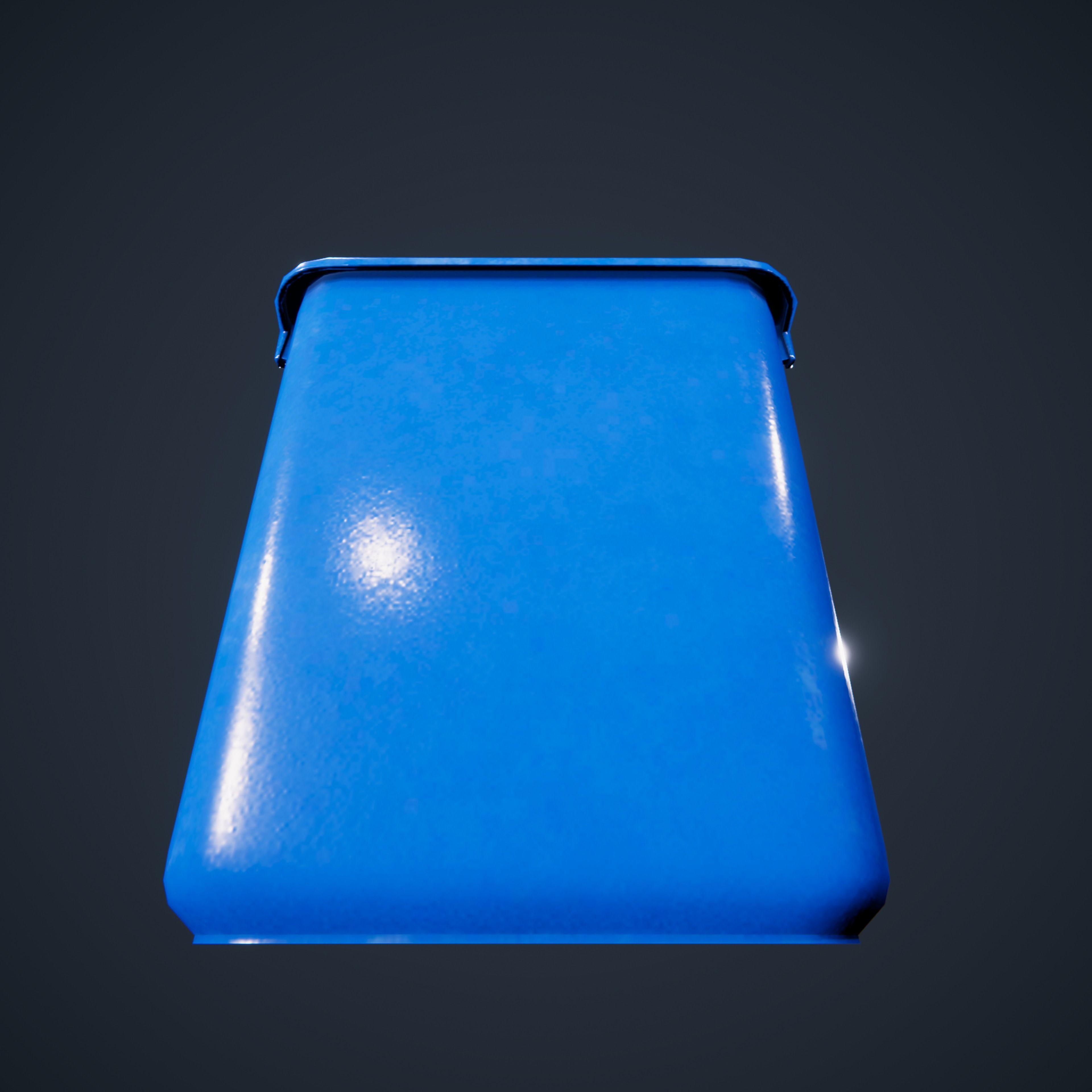 Trashcan Office ClassRoom HDRP Low-poly 3D model_4