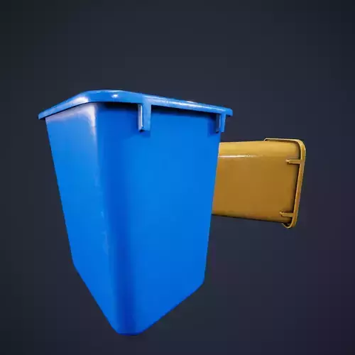 Trashcan Office ClassRoom HDRP Low-poly 3D model