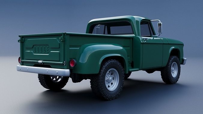 Dodge Power Wagon  W100 1962 3D print model 7
