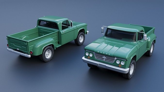 Dodge Power Wagon  W100 1962 3D print model 2