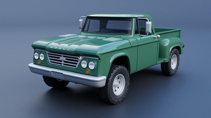 Dodge Power Wagon  W100 1962 3D print model 4