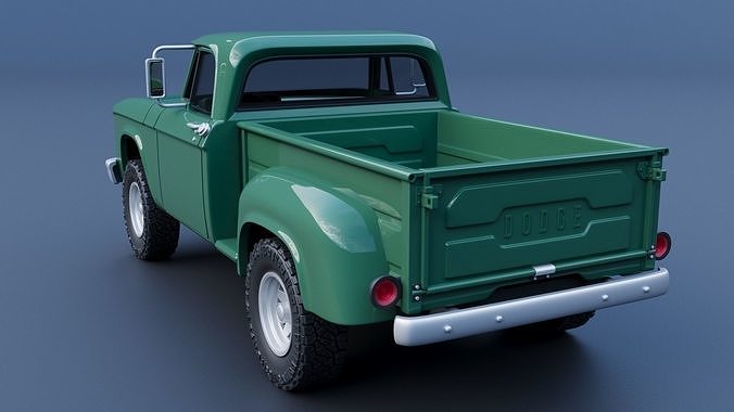 Dodge Power Wagon  W100 1962 3D print model 6