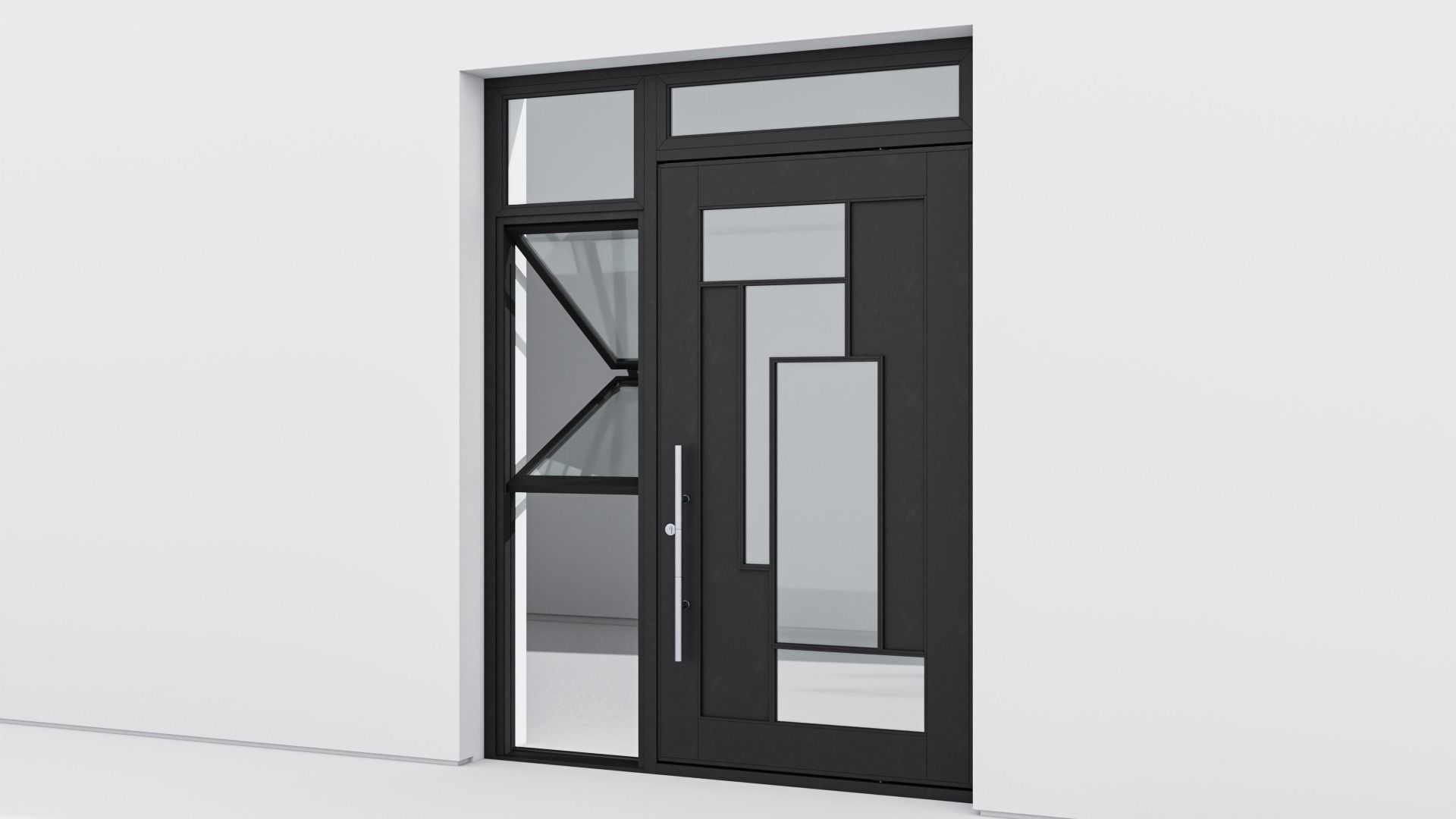 Aluminium door 289 3D model_1