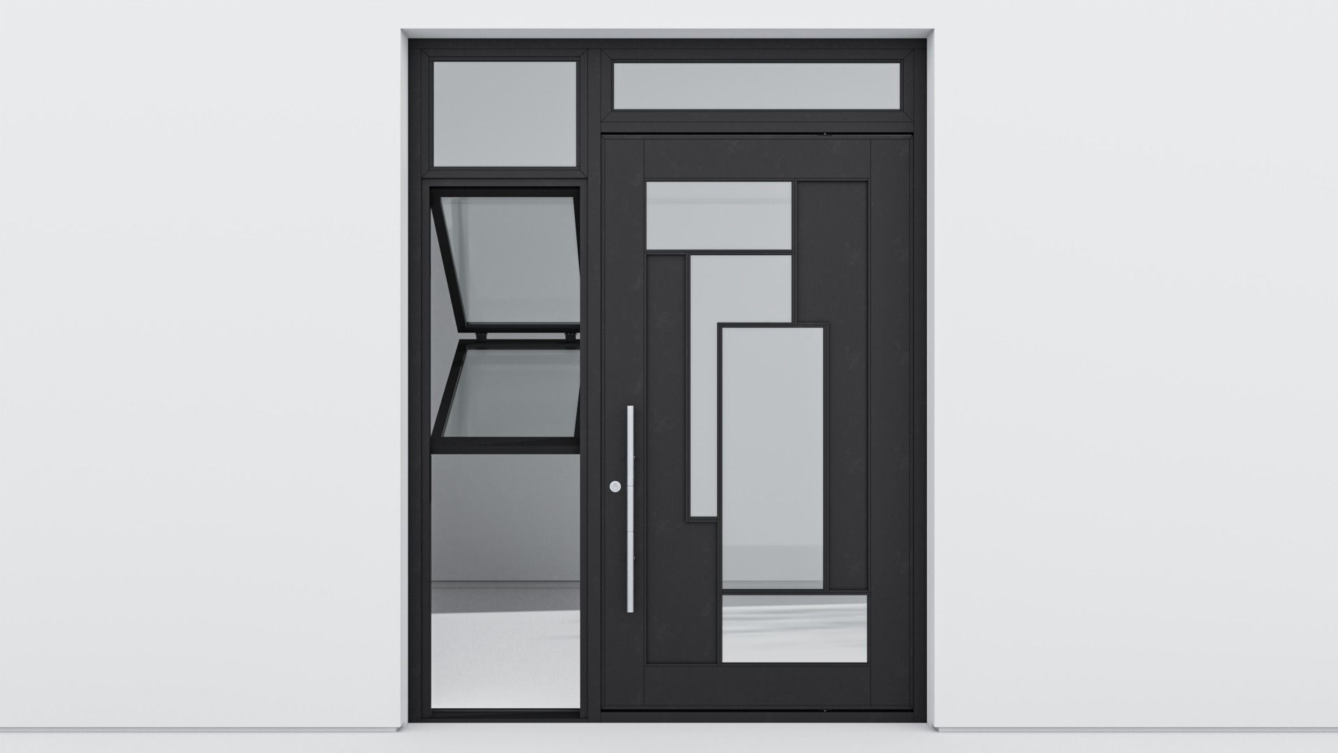 Aluminium door 289 3D model_2
