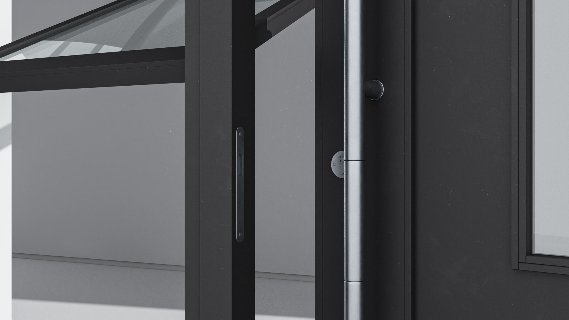 Aluminium door 289 3D model_4