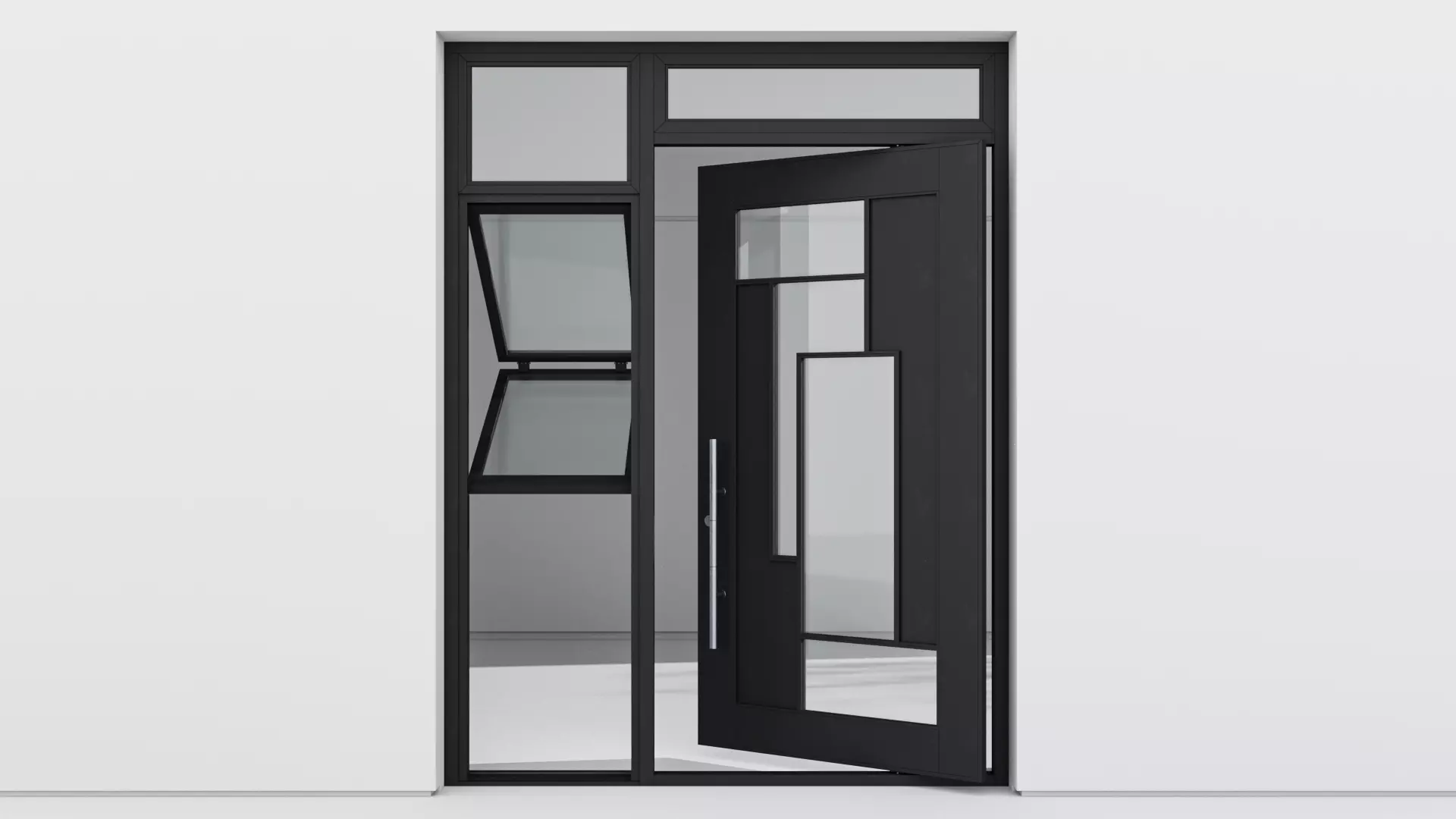 Aluminium door 289 3D model_0