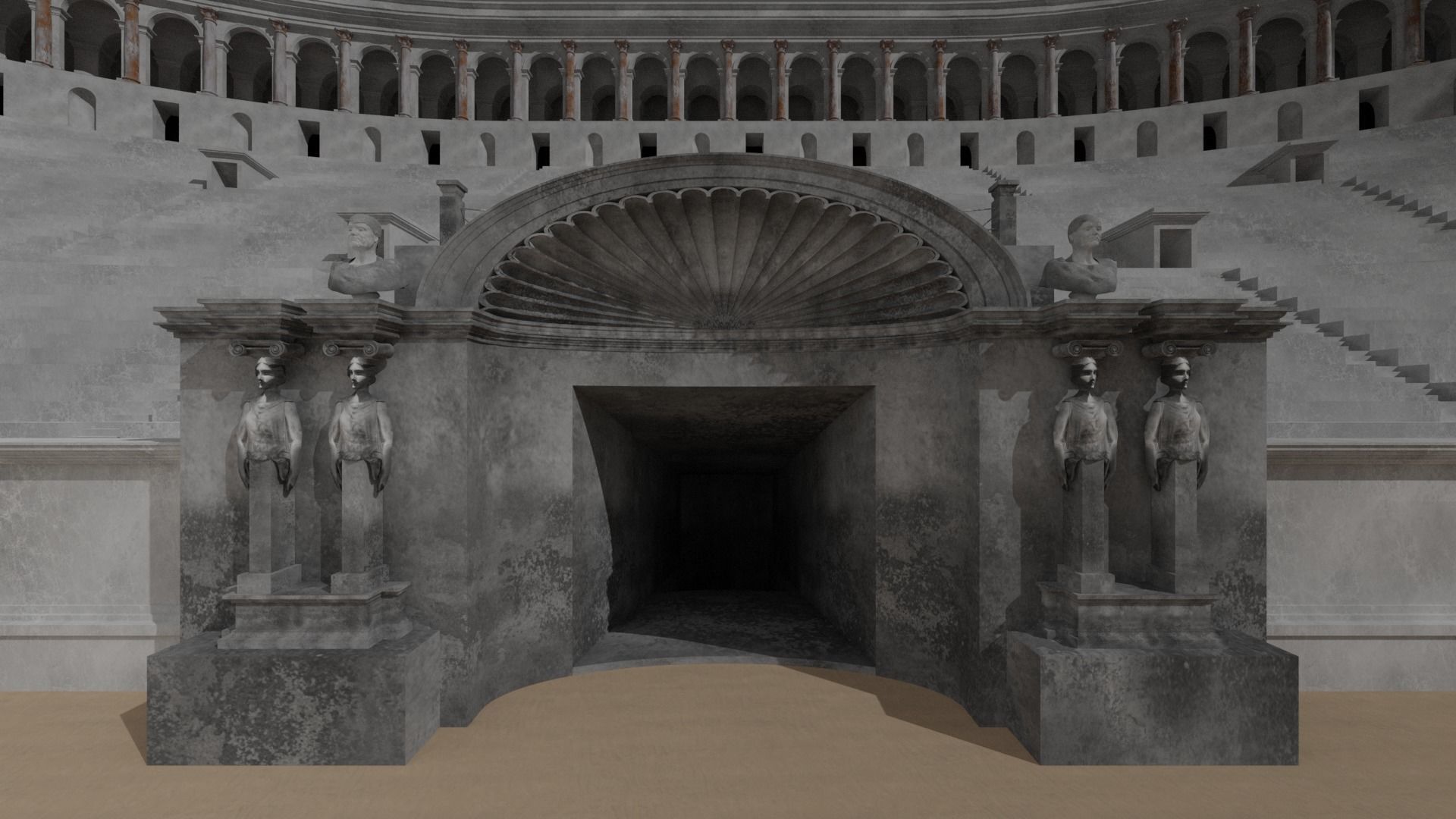 Gladiatorial Stadium 3D model_14