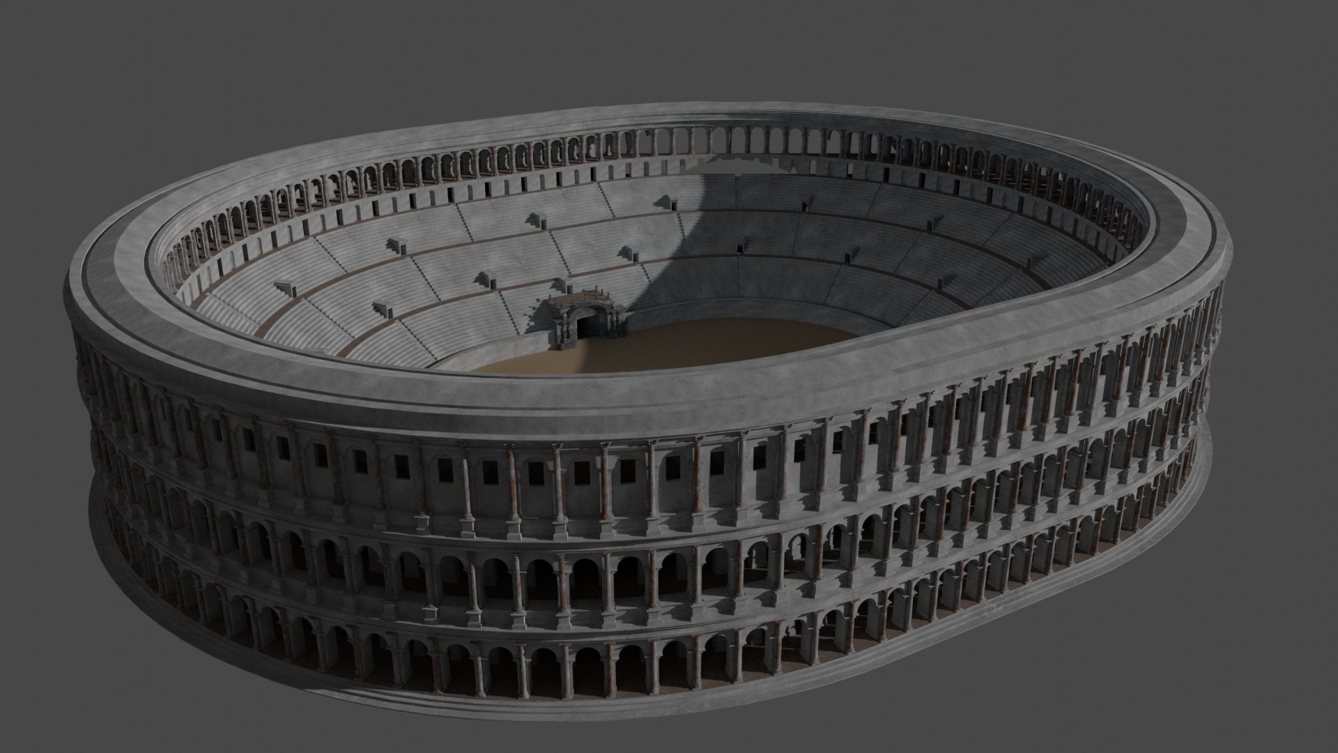 Gladiatorial Stadium 3D model_3