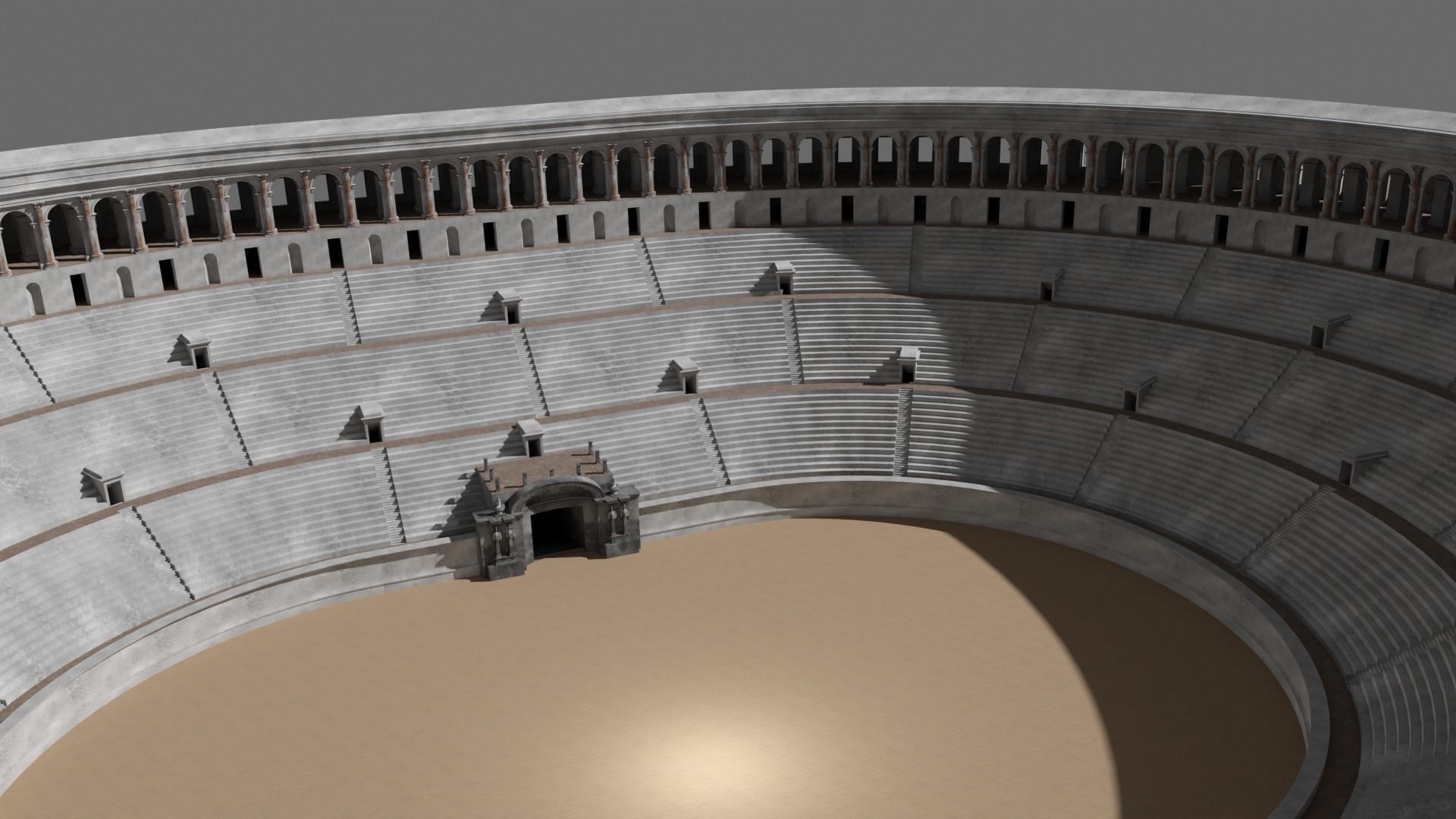 Gladiatorial Stadium 3D model_1