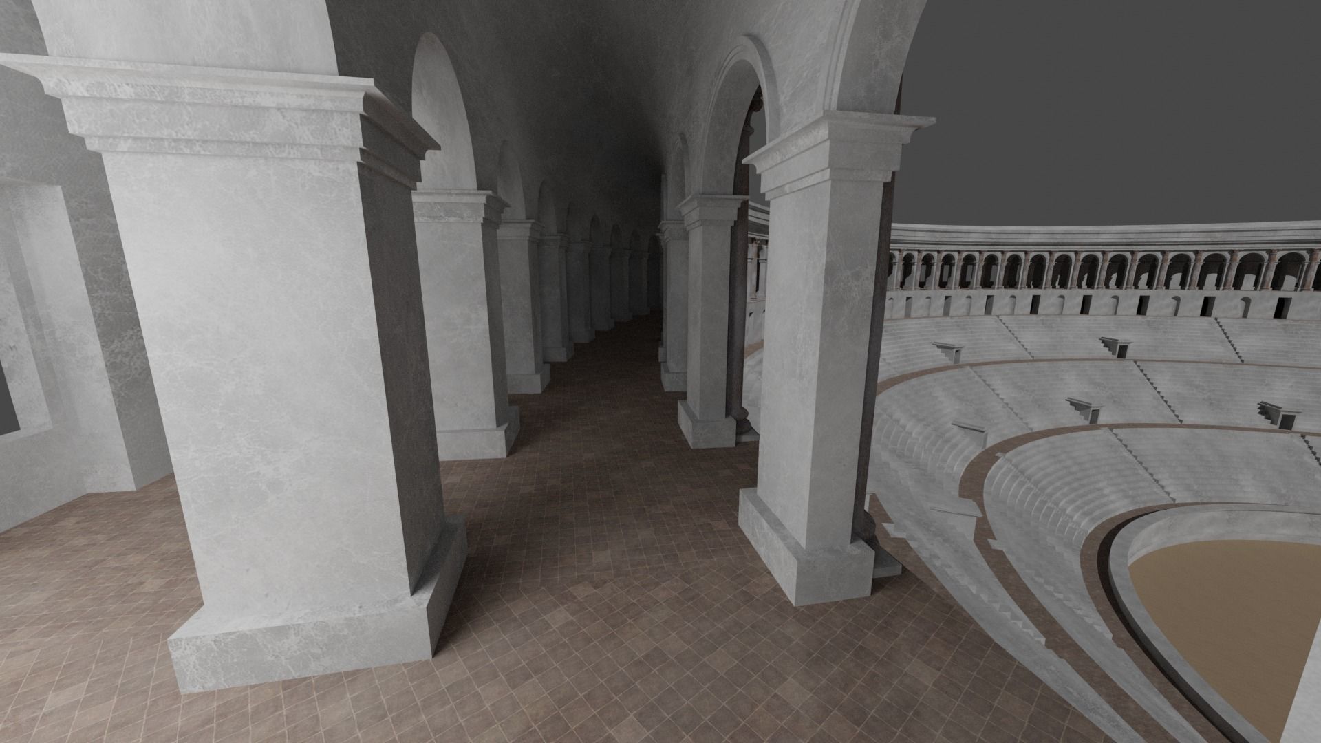 Gladiatorial Stadium 3D model_10