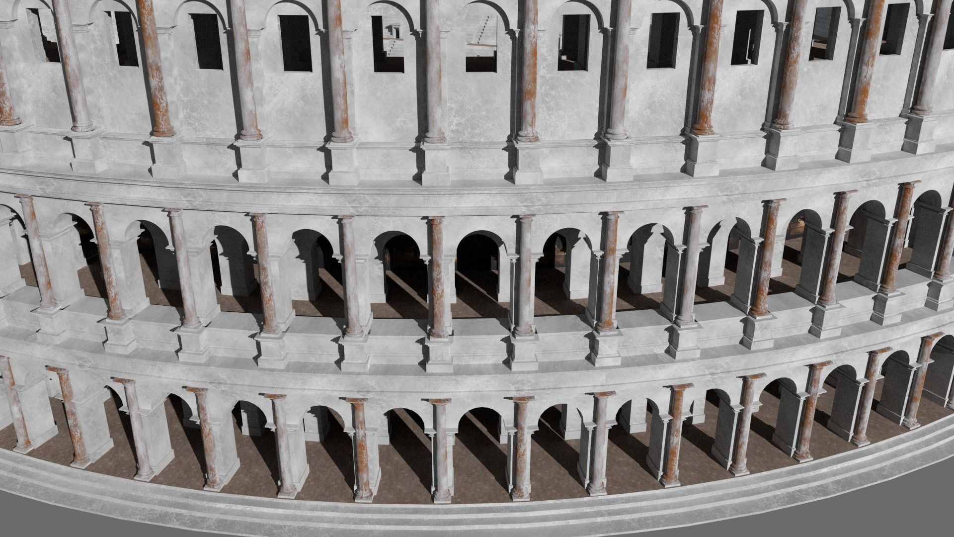 Gladiatorial Stadium 3D model_4