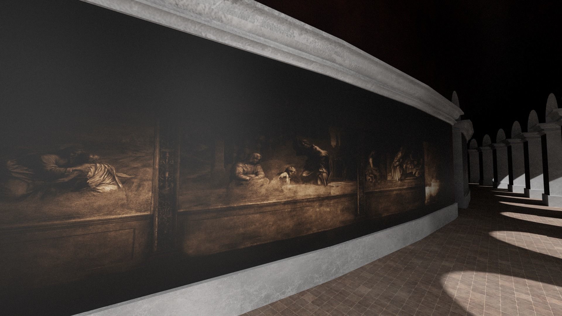 Gladiatorial Stadium 3D model_6