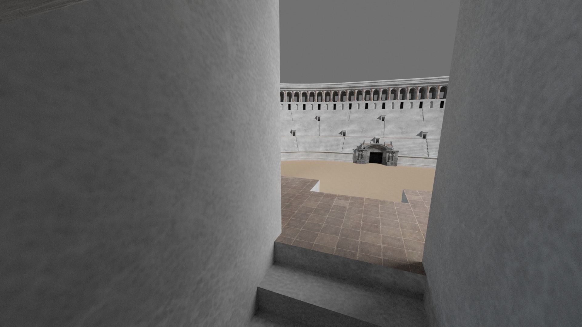 Gladiatorial Stadium 3D model_8