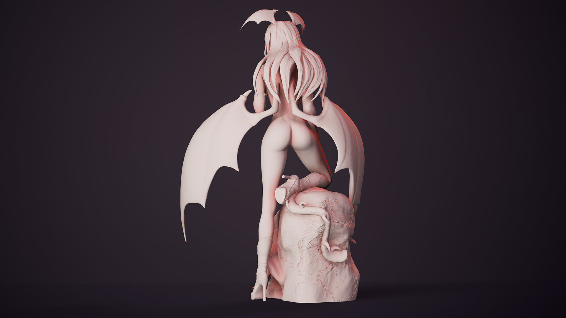 3D Print model - Morrigan Aensland fanart Darkstalkers v1 3D print model_11