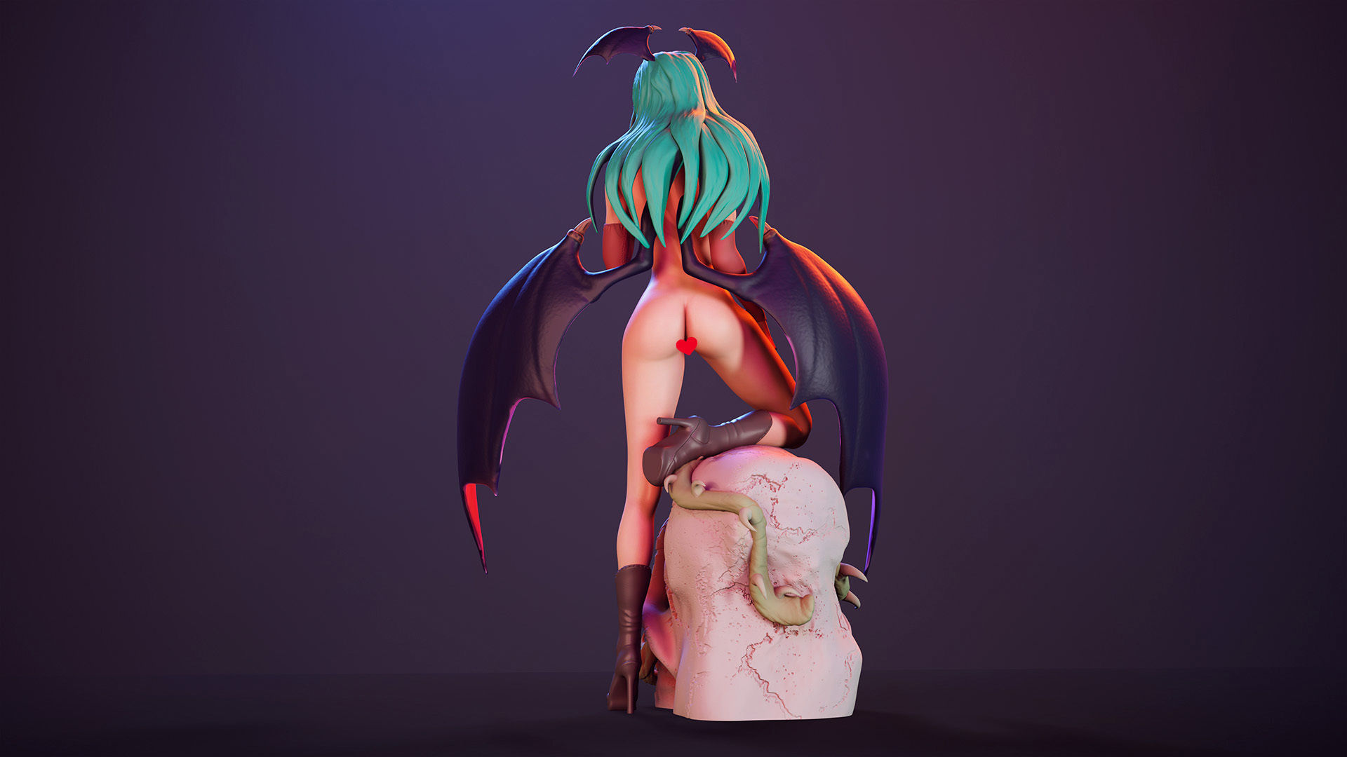 3D Print model - Morrigan Aensland fanart Darkstalkers v1 3D print model_24