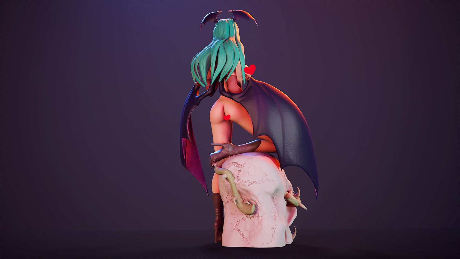 3D Print model - Morrigan Aensland fanart Darkstalkers v1 3D print model_25