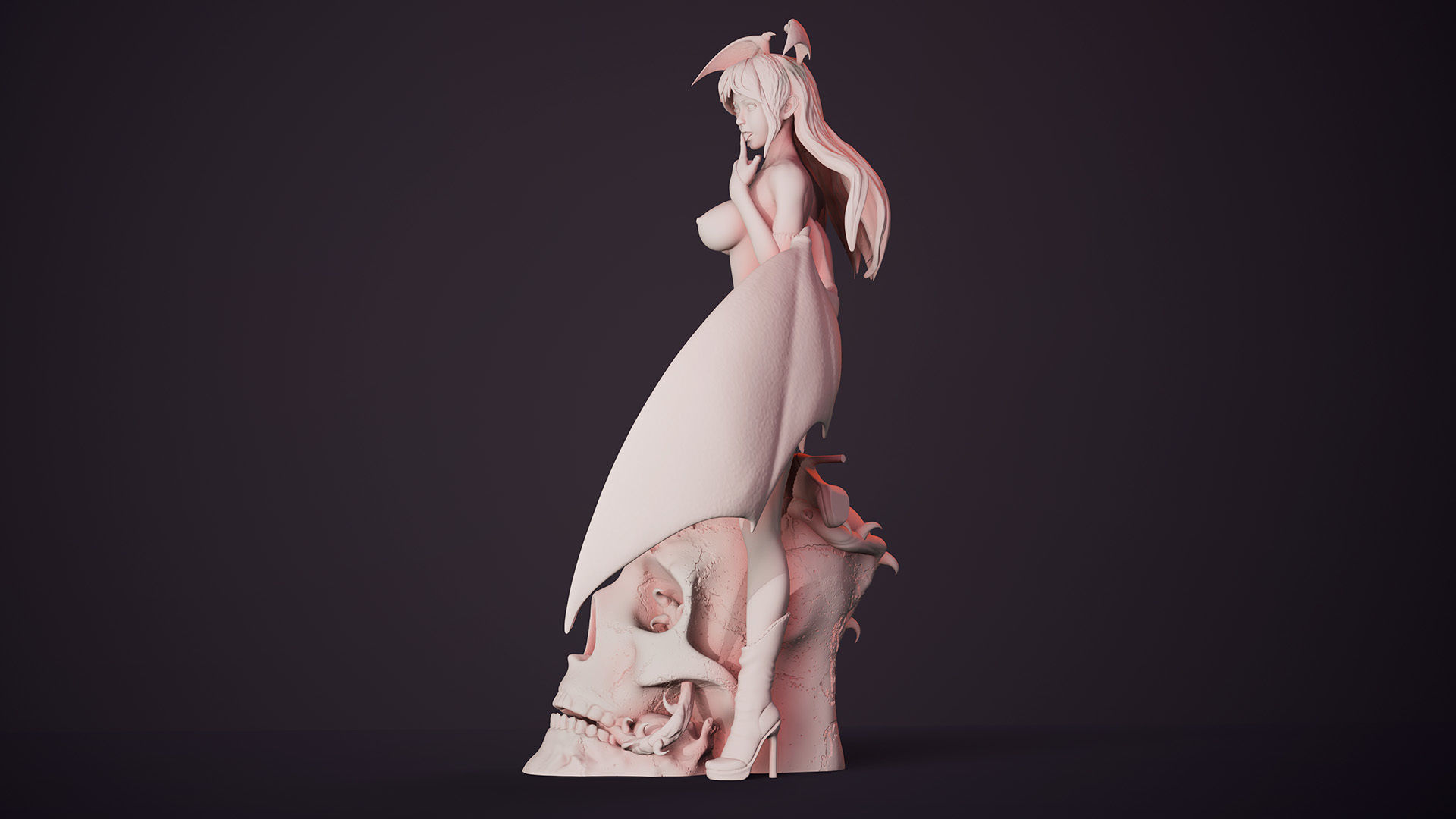 3D Print model - Morrigan Aensland fanart Darkstalkers v1 3D print model_10