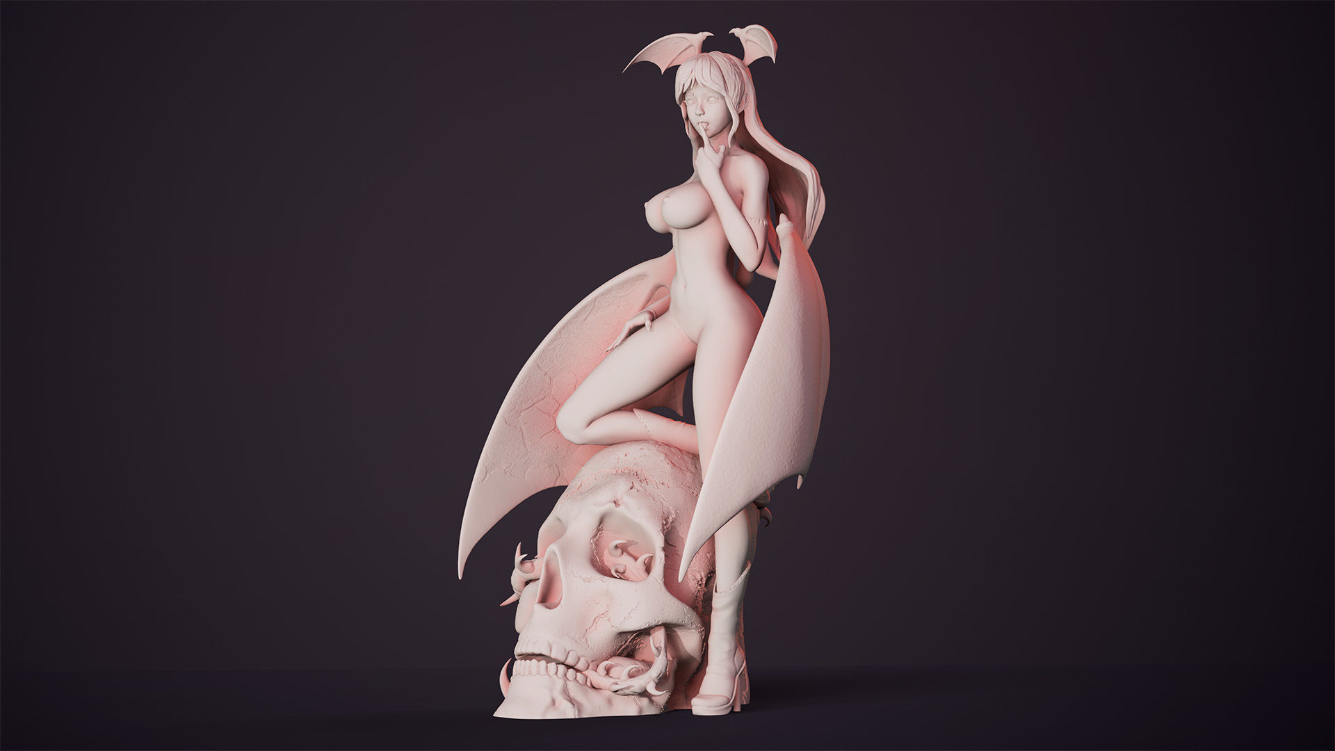3D Print model - Morrigan Aensland fanart Darkstalkers v1 3D print model_16