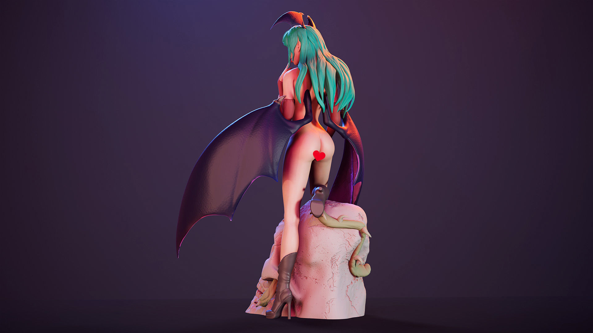 3D Print model - Morrigan Aensland fanart Darkstalkers v1 3D print model_23
