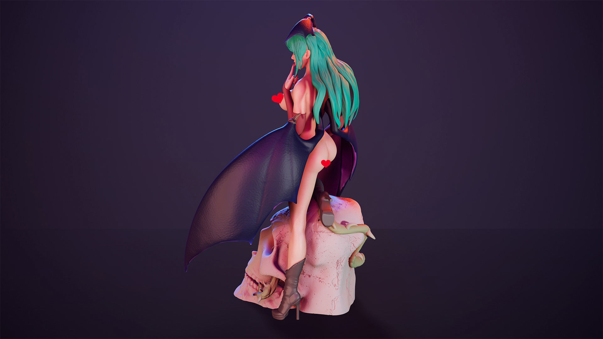 3D Print model - Morrigan Aensland fanart Darkstalkers v1 3D print model_8