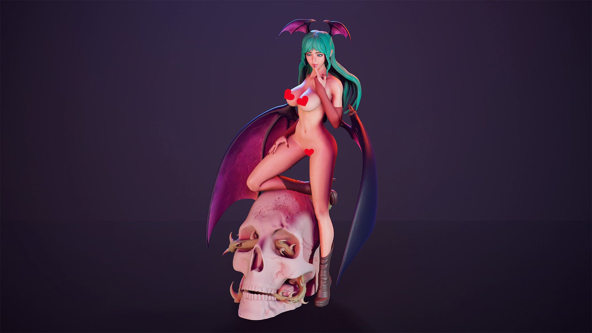 3D Print model - Morrigan Aensland fanart Darkstalkers v1 3D print model_9