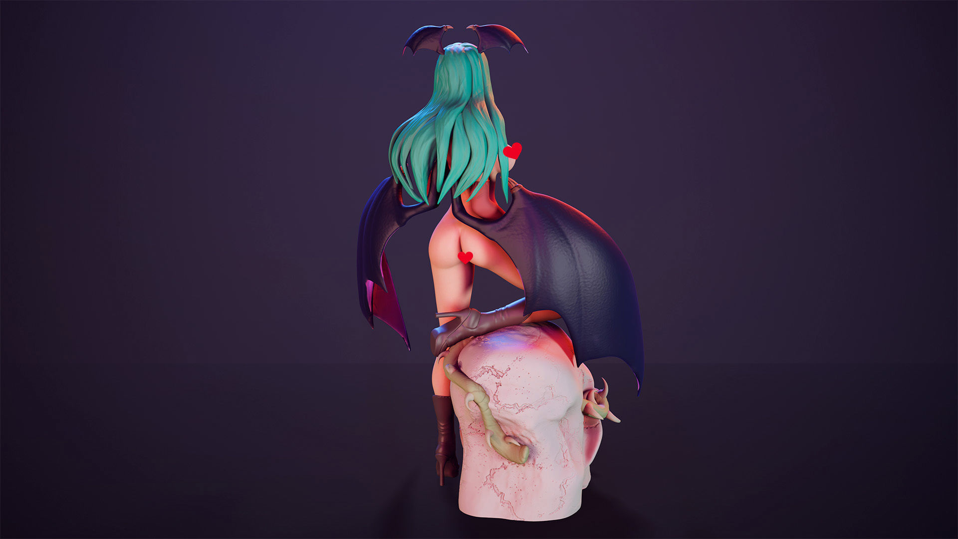 3D Print model - Morrigan Aensland fanart Darkstalkers v1 3D print model_7