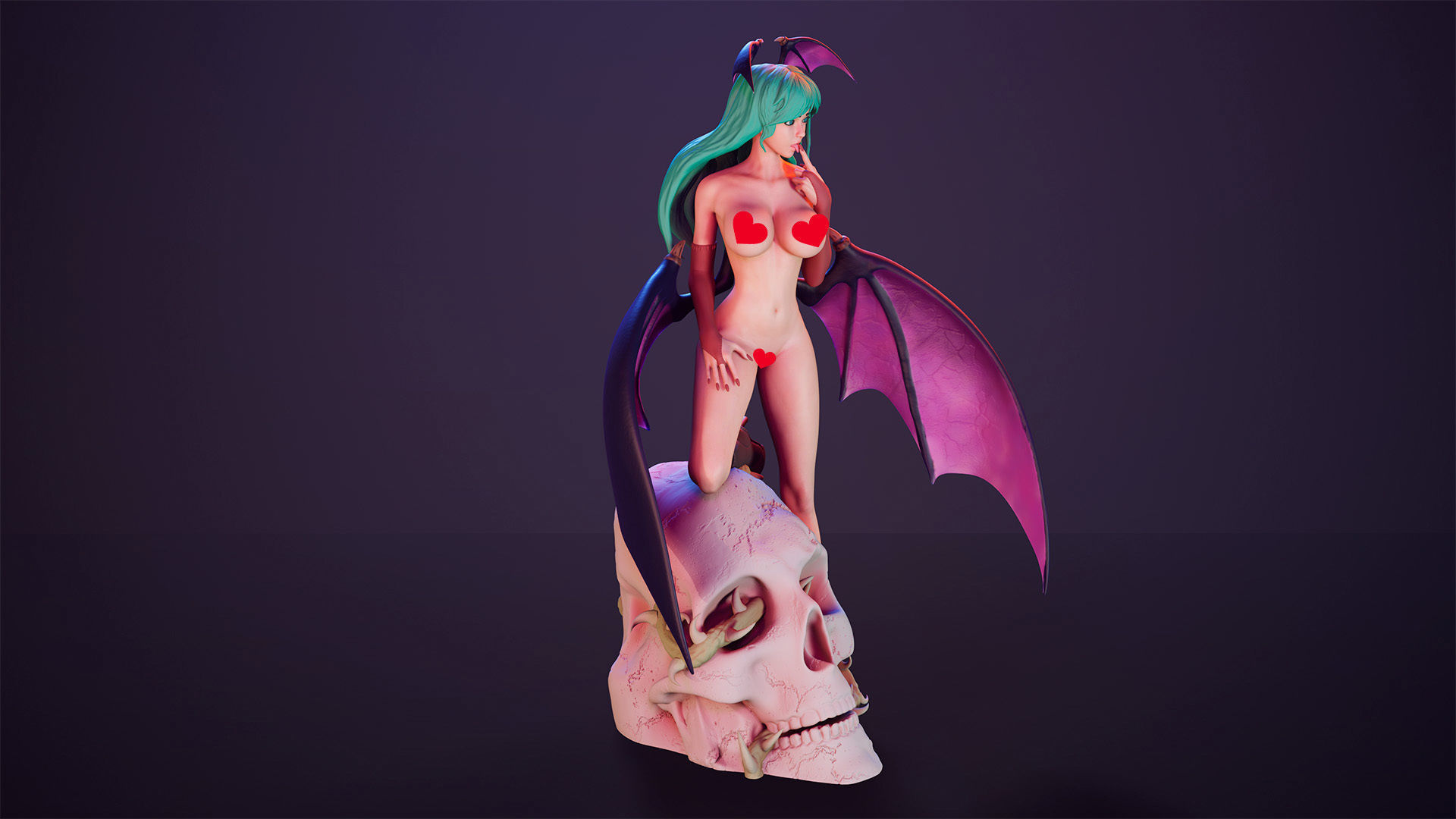 3D Print model - Morrigan Aensland fanart Darkstalkers v1 3D print model_6