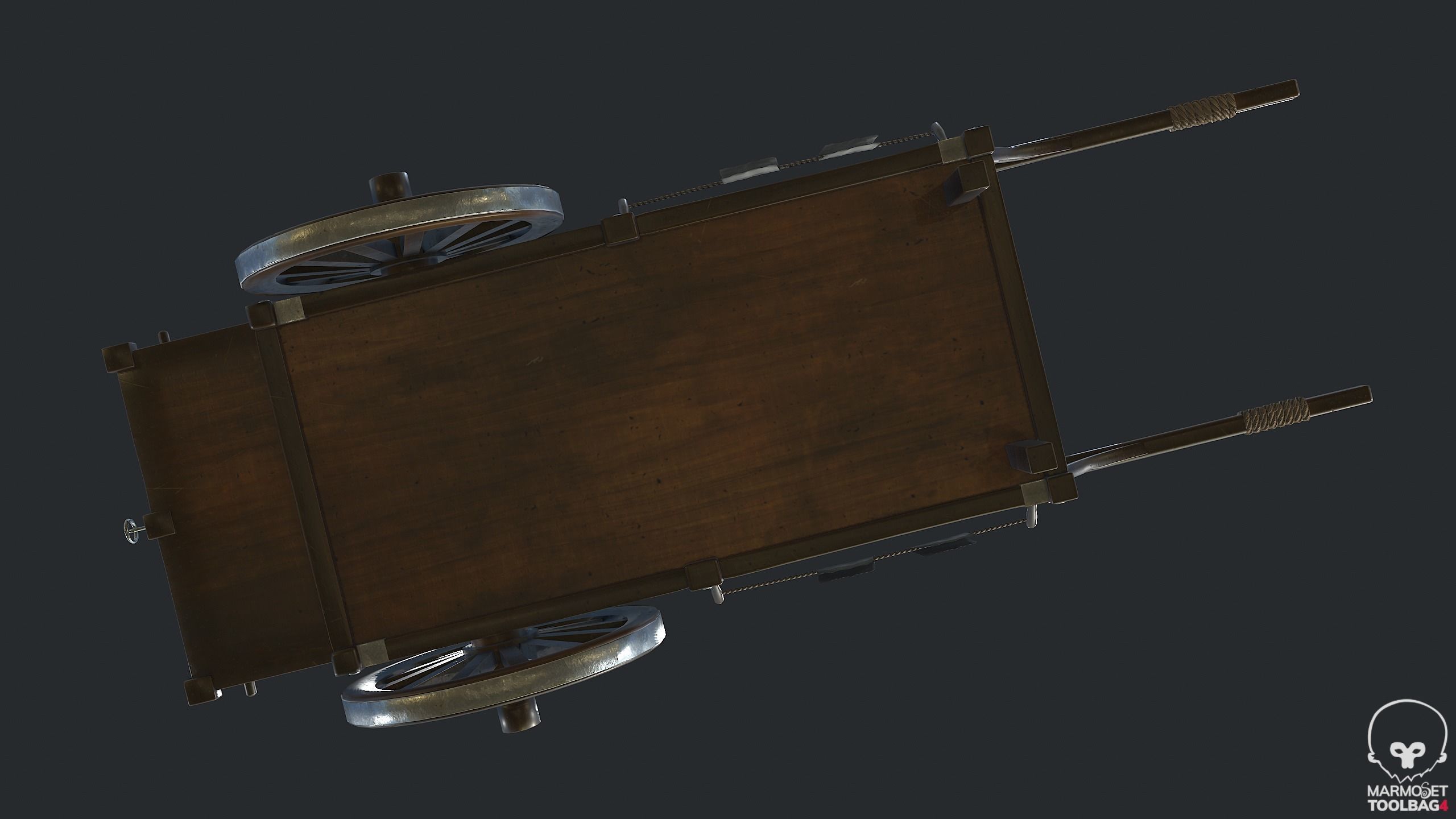 PBR Street Food Cart Low-poly 3D model_13