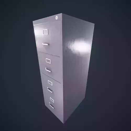 filing Cabinet office SchoolRoom Low-poly 3D model