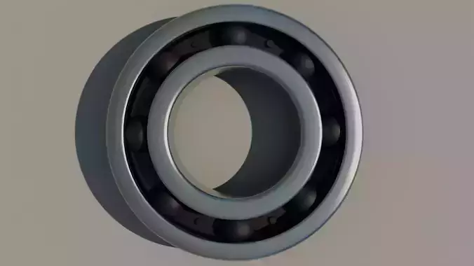 Polished steel ball bearing ISO 15243 with balls