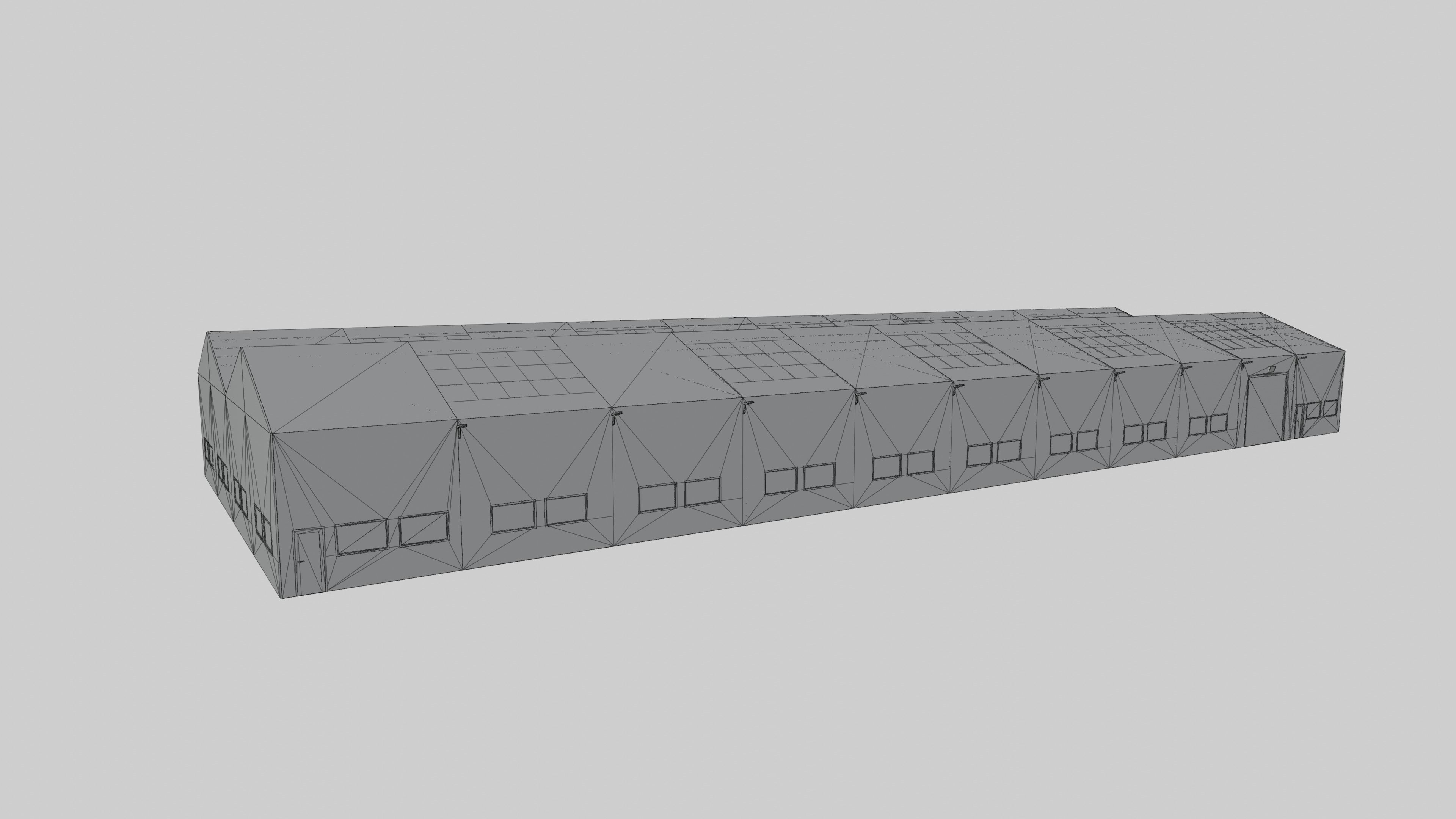 Warehouse Interior - Exterior  Low-poly  3D model_14