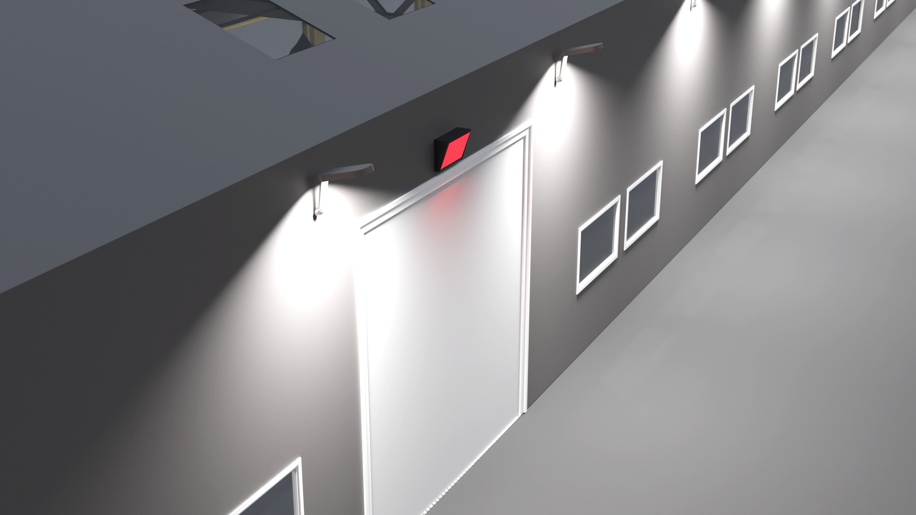 Warehouse Interior - Exterior  Low-poly  3D model_10