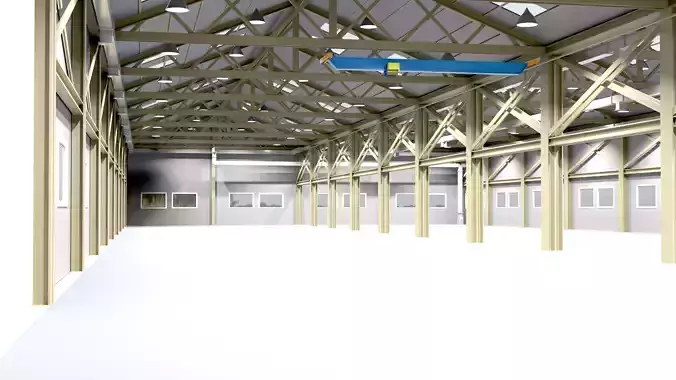 Warehouse Interior - Exterior  Low-poly 