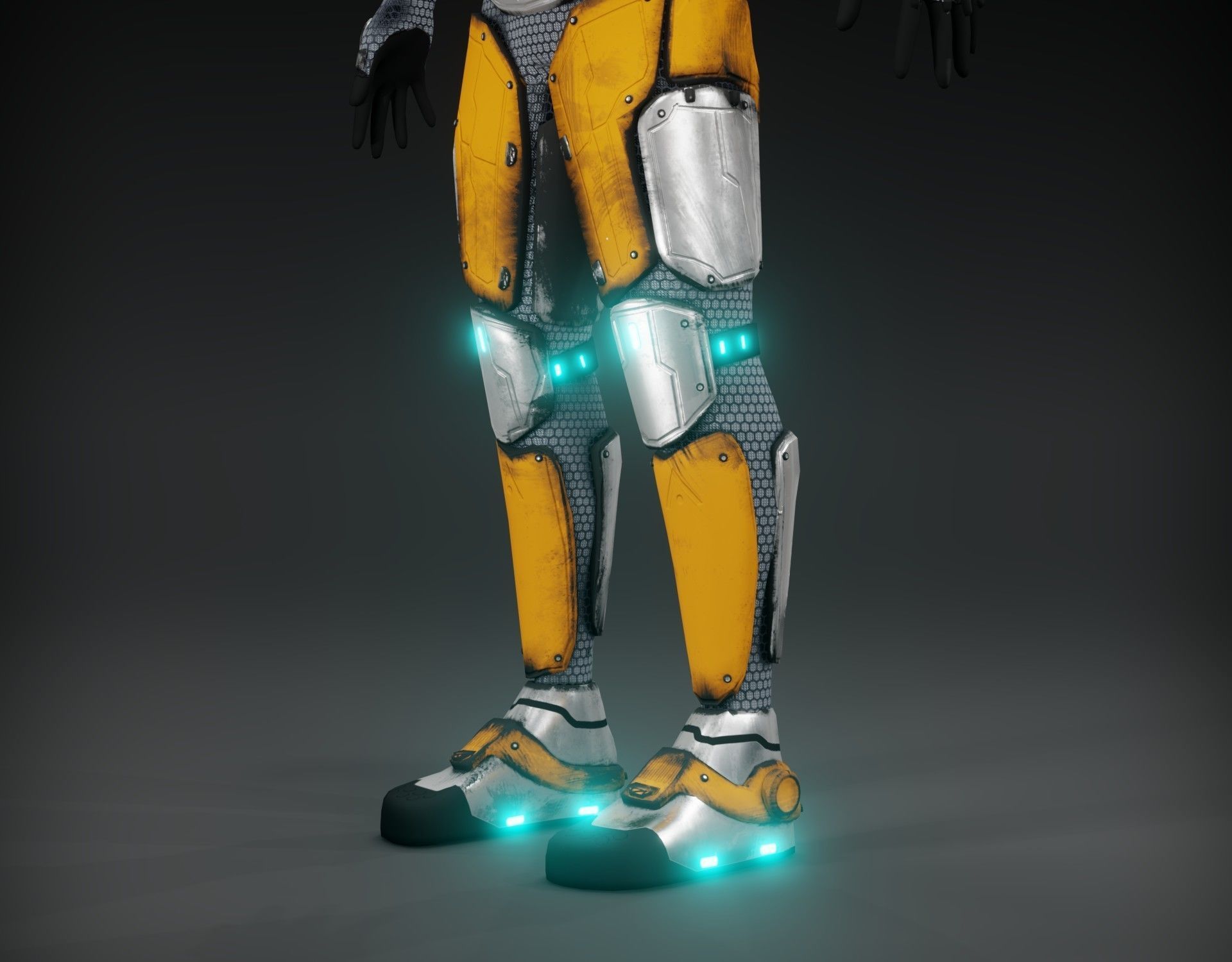 Sci-fi character Low-poly 3D model_34