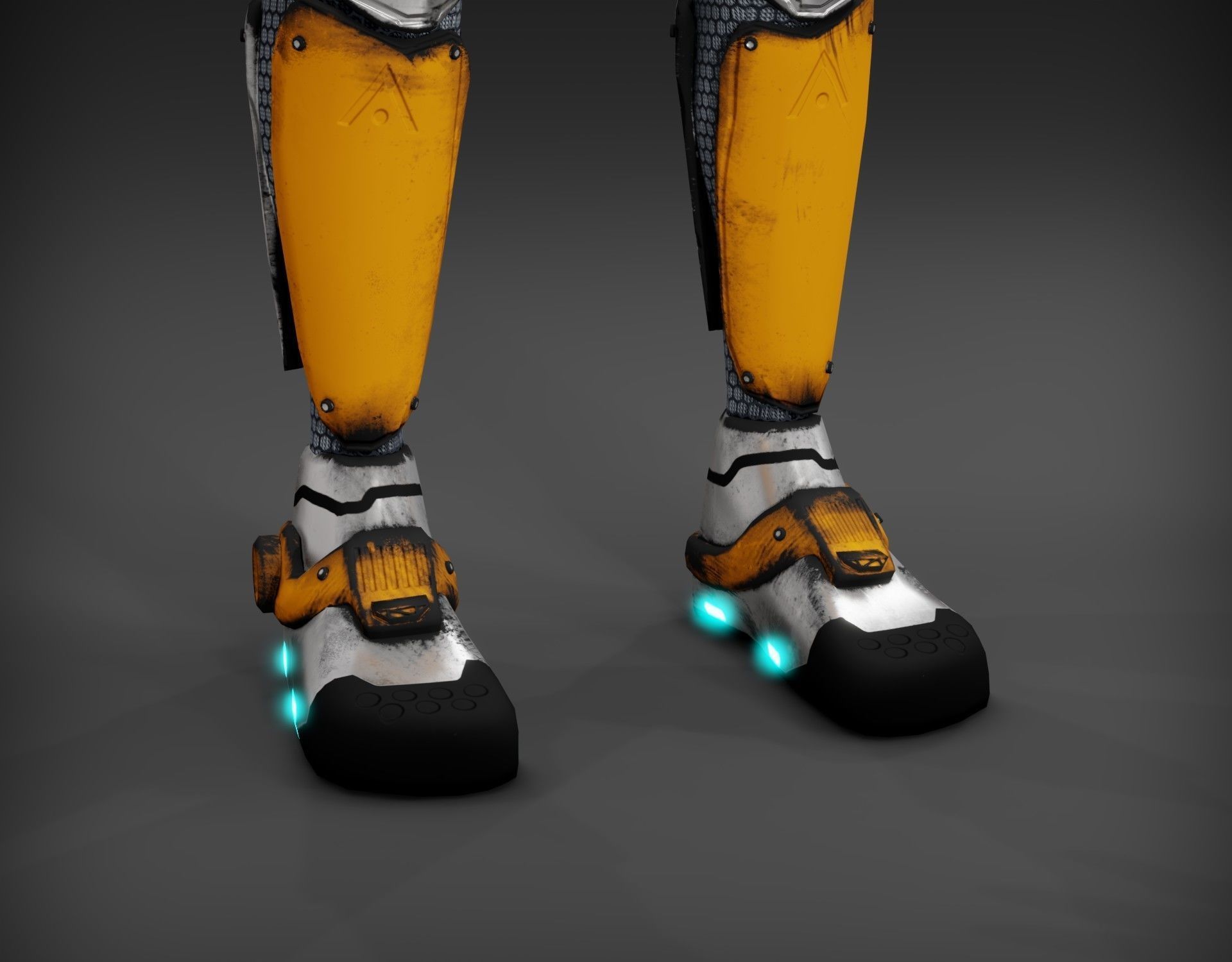 Sci-fi character Low-poly 3D model_14