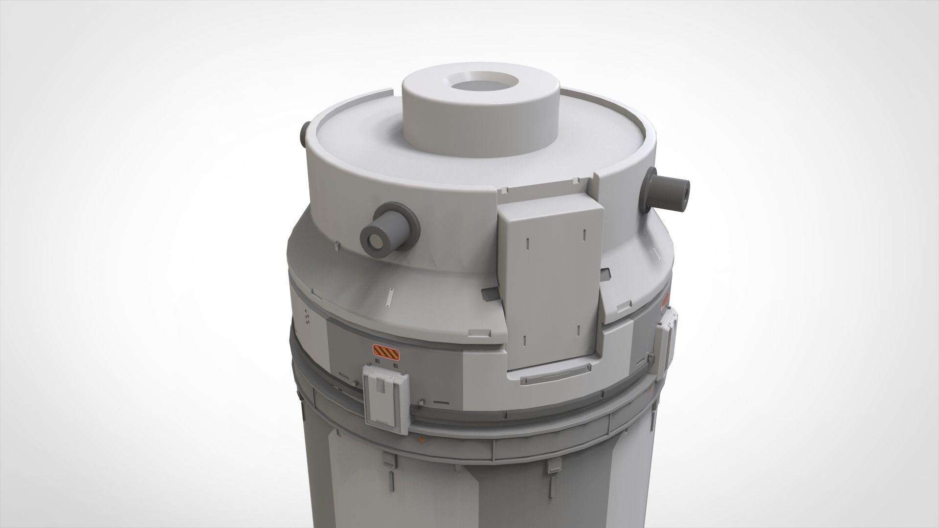 sci-fi Architecture kitbash 41 3D model_7